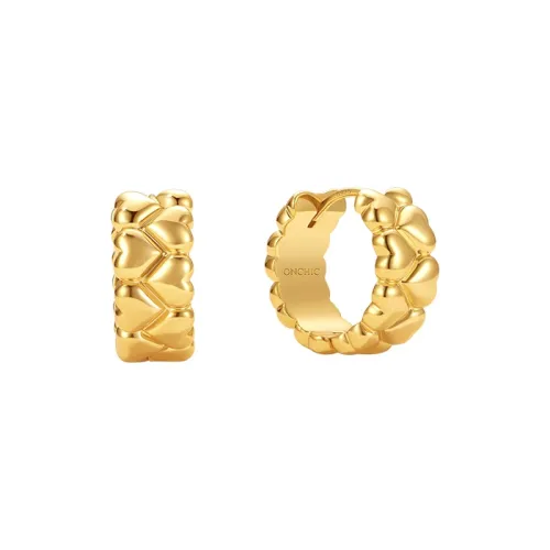 ONCHIC Серьги из меди с золотым покрытием женские