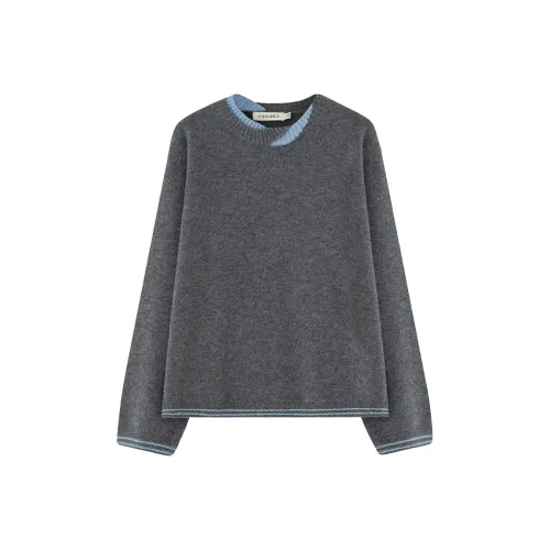 SOON FLOWER Серый Женский Свитер