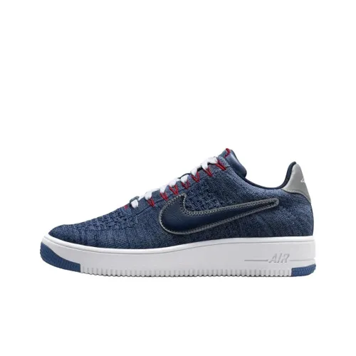 Nike x Robert KRAFT Air Force 1 Low Топ Скейтборд Кроссовки Унисекс Синий