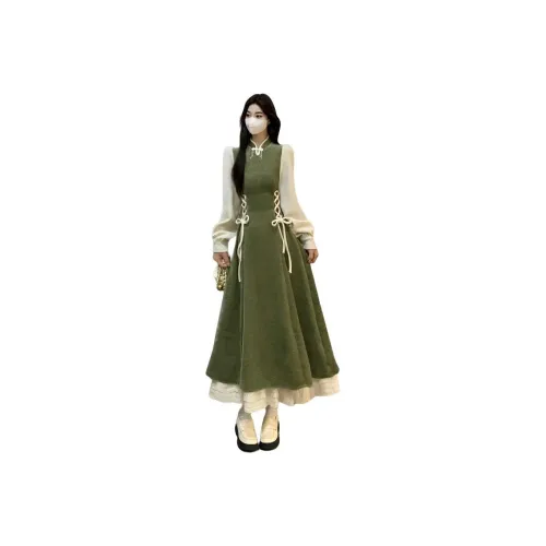 ZCDECO Длинное платье с длинными рукавами женское