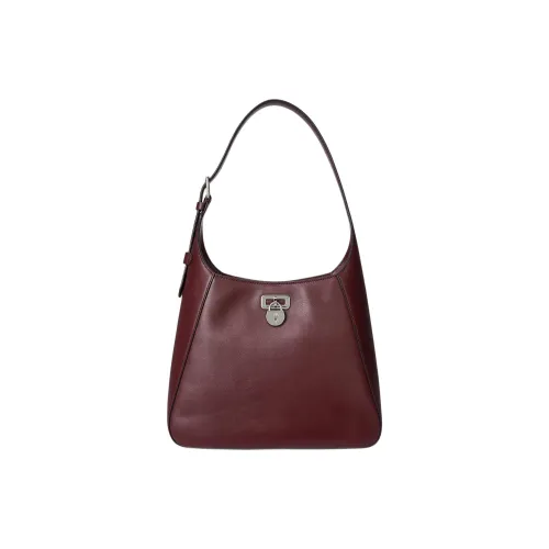 Ralph Lauren Tanner Кожа Сумка на плечо Большая Женская Deep Гранат Красный