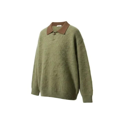 GANGZAI Зеленый Унисекс Трикотаж