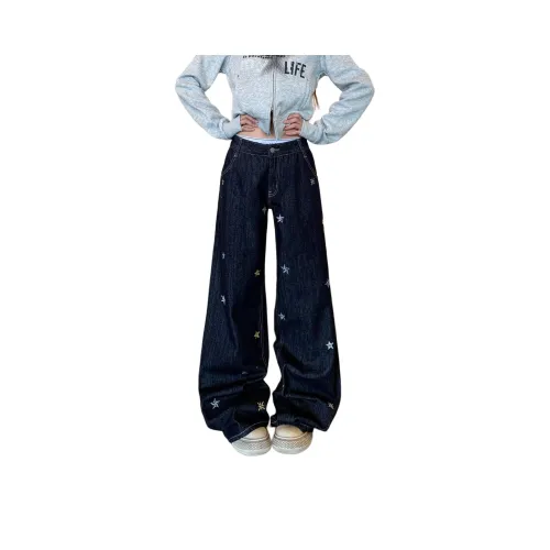 SINKACME Темно-синие женские джинсы