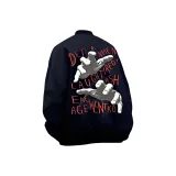 Чёрный [Большой, вышивка, флисовая подкладка]