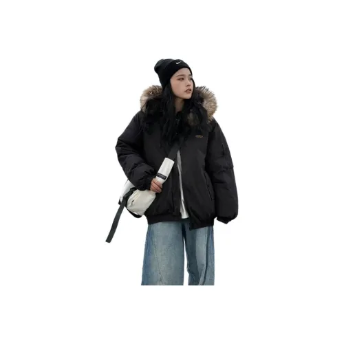 EFCR Черный Женские пуховики