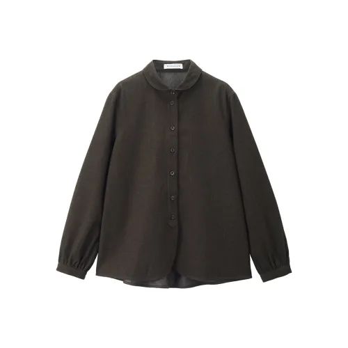 Giordano 08 Каштановый Женские Рубашки