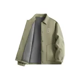 [420G Флисовая подкладка, термический] Серый, зеленый цвет с горошком (ослепительный цвет, логотип медведя на груди)