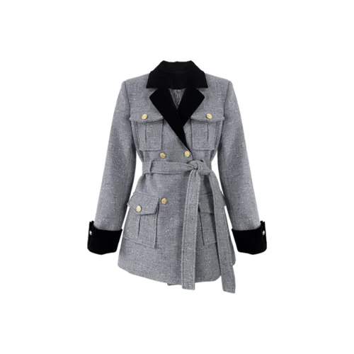 FLIM Серебристо-серый Женский Пальто