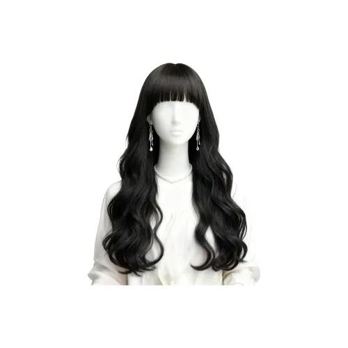 GLUNA Перука для женских длинных волос полный комплект большая волна завивка натуральные искусственные волосы