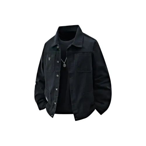 POSIYING Черный Унисекс Джинсовые куртки