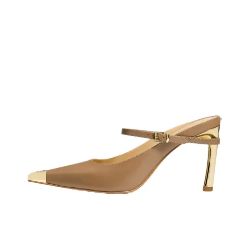 MICHAEL KORS Домашние тапочки 9 см Женские Коричневый