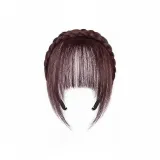 Натуральные волосы, ободок для лба [темно-кофейный]