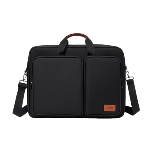 Jeep Oxford Laptop Bag Standard Men's Black