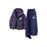 [Утолщенный и с флисовой подкладкой] Dicky Круглый Крючок и петля K Полночь Фиолетовый + Dibbity Модный Mickey K Темно-синий