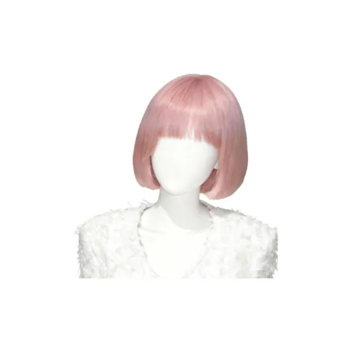 MUNINGFEI One Cut Модный Розовый Короткий Волосы Женская Перука Манекен Боббл-Голова Высокая Температура Пряжа BOB Cut