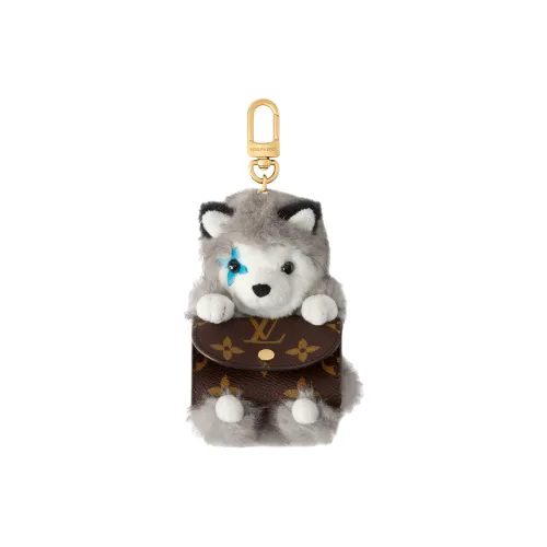 LOUIS VUITTON Холст с полиэстером Чехол для наушников Сумка Аксессуар Женский Серый