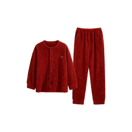 LOUGHNEA 74173 Бордовый Унисекс Пижамные комплекты