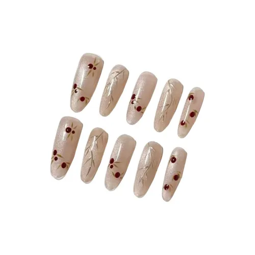 LIANJING [Adzuki] Ручная работа Искусственная Погоня Человеческого Ногтя Pure And Tender Фасоль Адзуки Мягкое Осветление Кошачий глаз Искусство Ногтей 30MM Овал