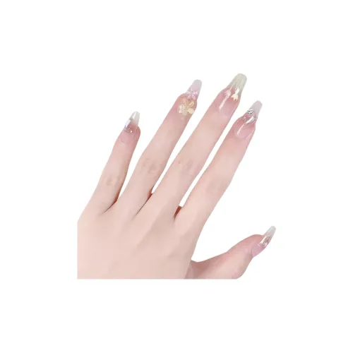 LIANJING Monet Garden False Nail Средний LADDER 25 мм
