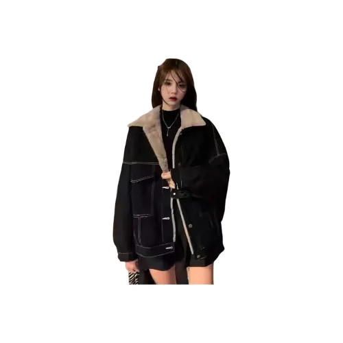 EFCR Черный Женские пуховики