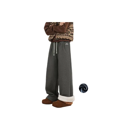 RTVH Темно-серый с флисовой подкладкой унисекс повседневные штаны