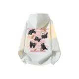 Тяжелый полиэстер-хлопок, белый, серый, фотиния, розовый (с флисовой подкладкой)