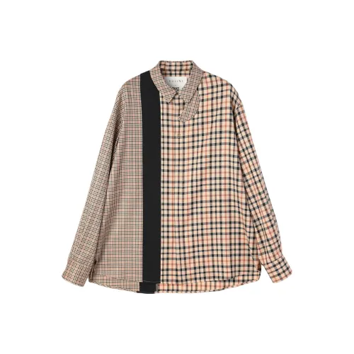 CULLNI x DAKS LONDON Fw25 Асимметричный Switching Chin TAB Рубашка Унисекс