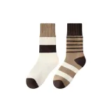 2 пачки (Ecru с кофейным краем + кофейные коричневые полосы)