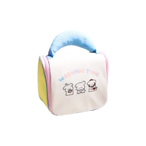 JIABITU Милый Цветовой блок Портативный Косметичка с Большой емкостью и Подвесными Отделениями для хранения