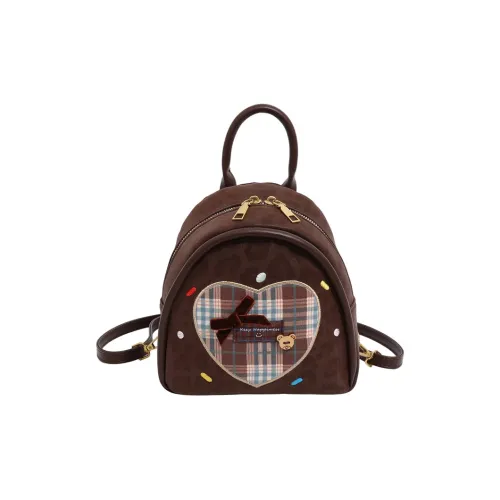 LOUIS ROYALN ПУ (полиуретан) Рюкзак Стандартный Женский Красный Кофейный