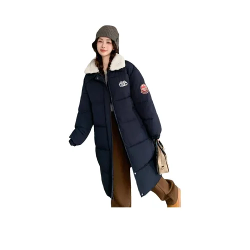 EFCR Темно-синий женский пуховик