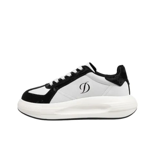 S. T.DUPONT Низкий топ Повседневная обувь Мужская Черный Белый
