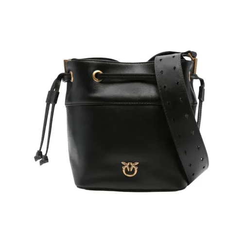 PINKO Love Birds series Телячья кожа Сумка через плечо Женская Черная