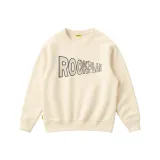 Абрикосовый свитшот с круглым вырезом