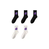 [5 пар] Черный + Черный + Черный + Белый + Белый