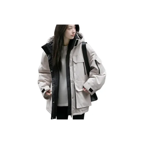 LANMOU Белый Женский Пуховик