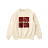 Абрикосовый свитшот с круглым вырезом