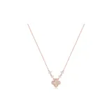 Клевер четырехлистный, ожерелье [белый]