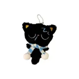 Синий шарф - Сонный котенок, украшение