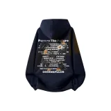 Тяжелый полиэстер-хлопок, темно-синий (с флисовой подкладкой)