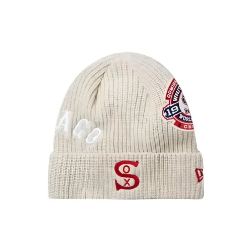 New Era Sheepskin Beanies Unisex White