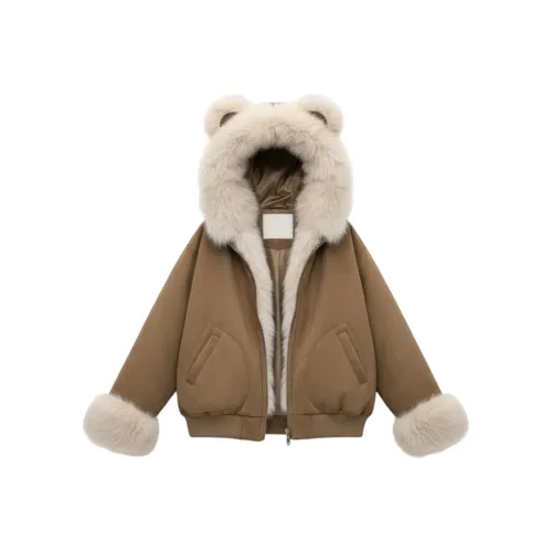 SDN by41 Коричневый Женские пуховики