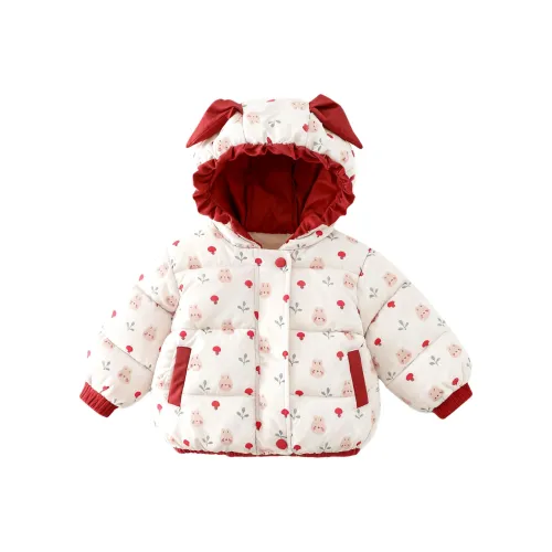 Yalu Хлопковый пуховик Белый Детский для детей 3-7 лет