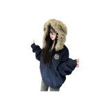 Темно-синий с флисовой подкладкой