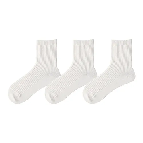 OUKEJI Белые Женские Носки MID до икры