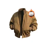 Коричневый термопуховик