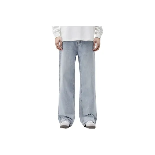 BAOMIKA Айсберг Синий Унисекс Джинсы