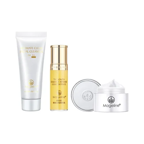 MAGELINE Очищающее средство 15 г + Юность Концентрированная Эссенция 5 мл + Белоснежка Осветляющий Крем 5 г