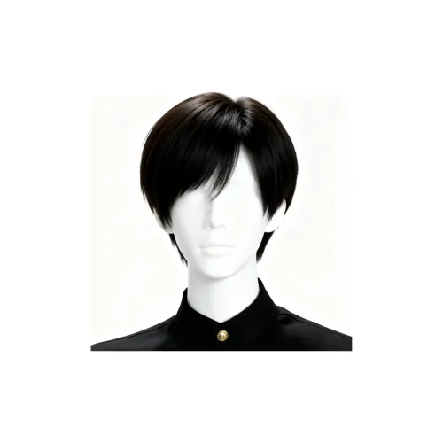 YOSEE Корейский стиль Handsome Микро Notch Спина Пластина Мужская Короткая Перука Высокая Температура Пряжа