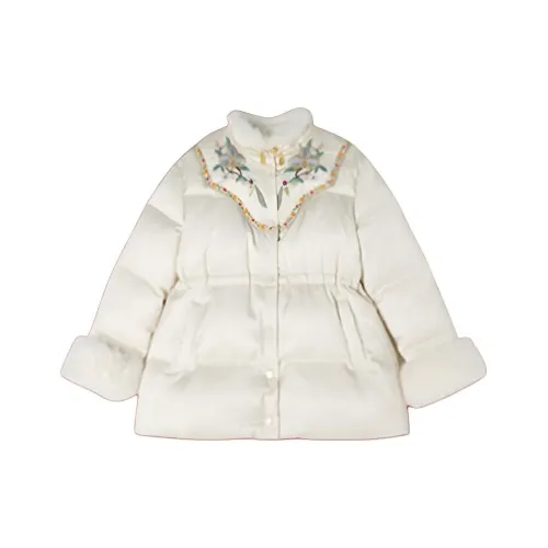 YUANYUAN GIRL Ecru KIDS Down Jackets